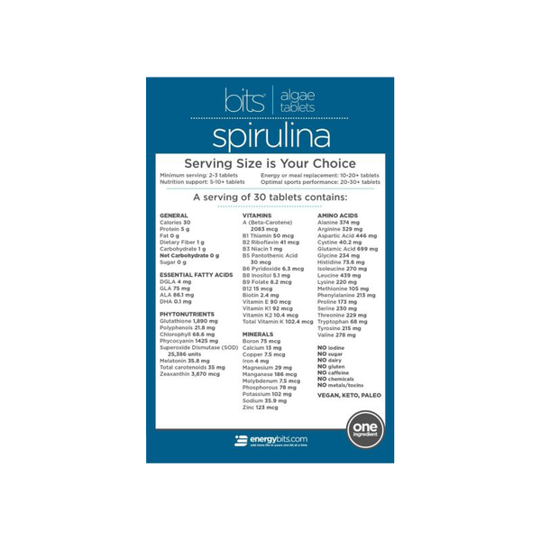 ENERGYbits Spirulina Athleticism