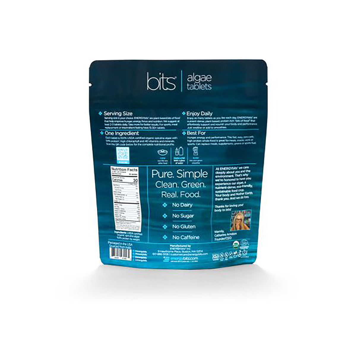 ENERGYbits® Spirulina front of package