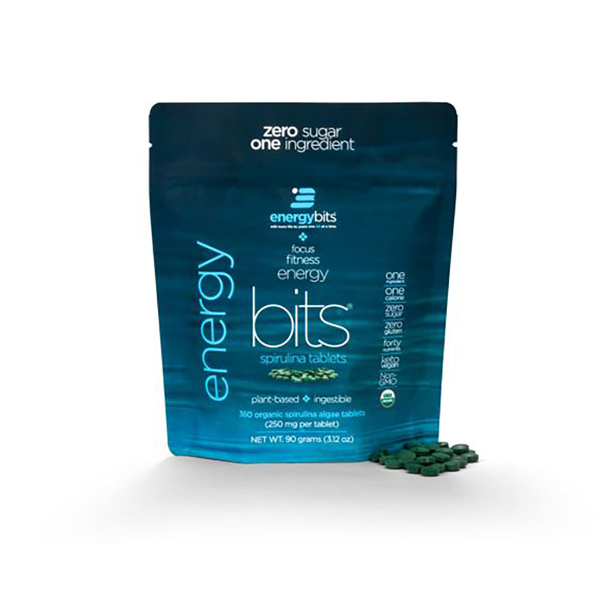 ENERGYbits® Spirulina front of package
