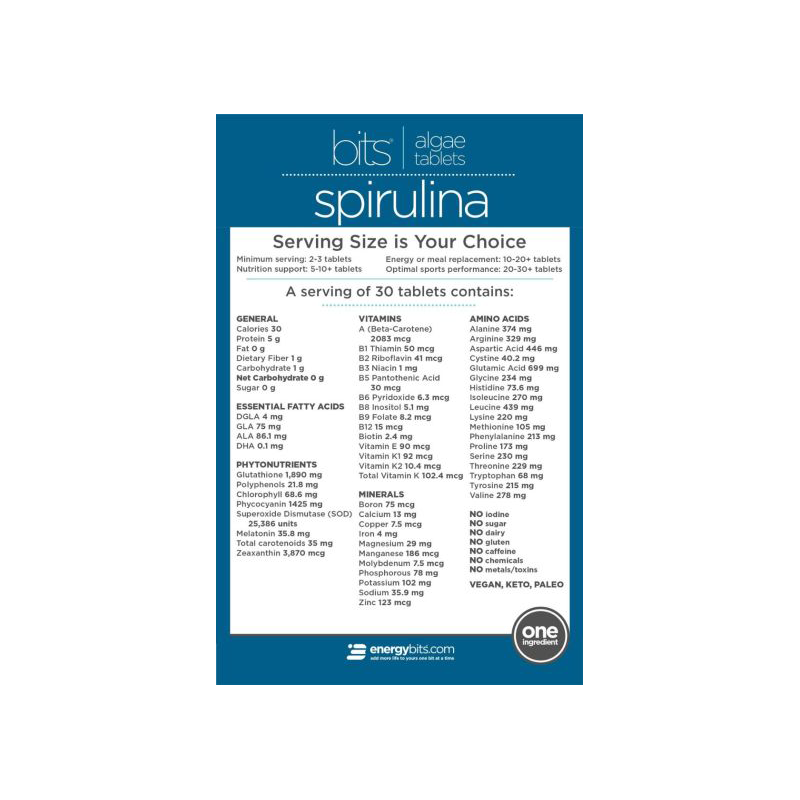 ENERGYbits® Spirulina