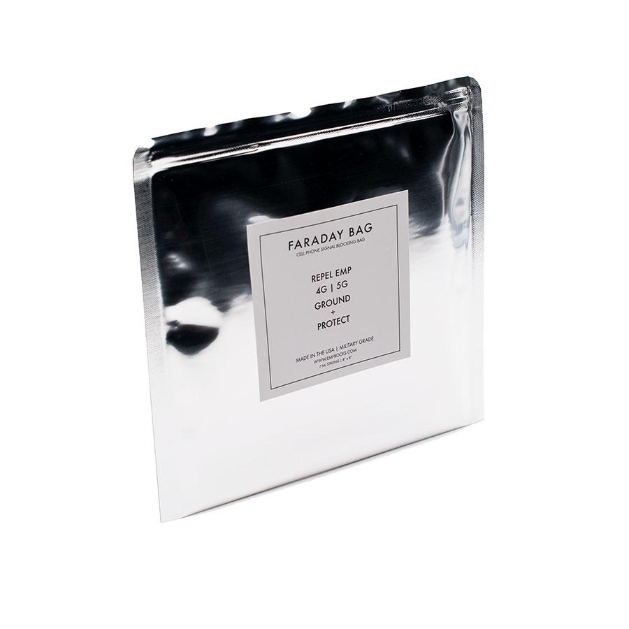 This is an 8x8 military grade Faraday Bag. Put your phone in it to protect you from your phone. It also protect your phone from any electromagnetic pulse or information getting stolen. It the highest quality faraday bag on the market.   If you need to sleep with your phone on, put it in the Faraday Bag without sealing it. It will quiet the invisible polarized waves to allow you to sleep better. The phone will still ring with it inside and your alarm will still go off and be heard.