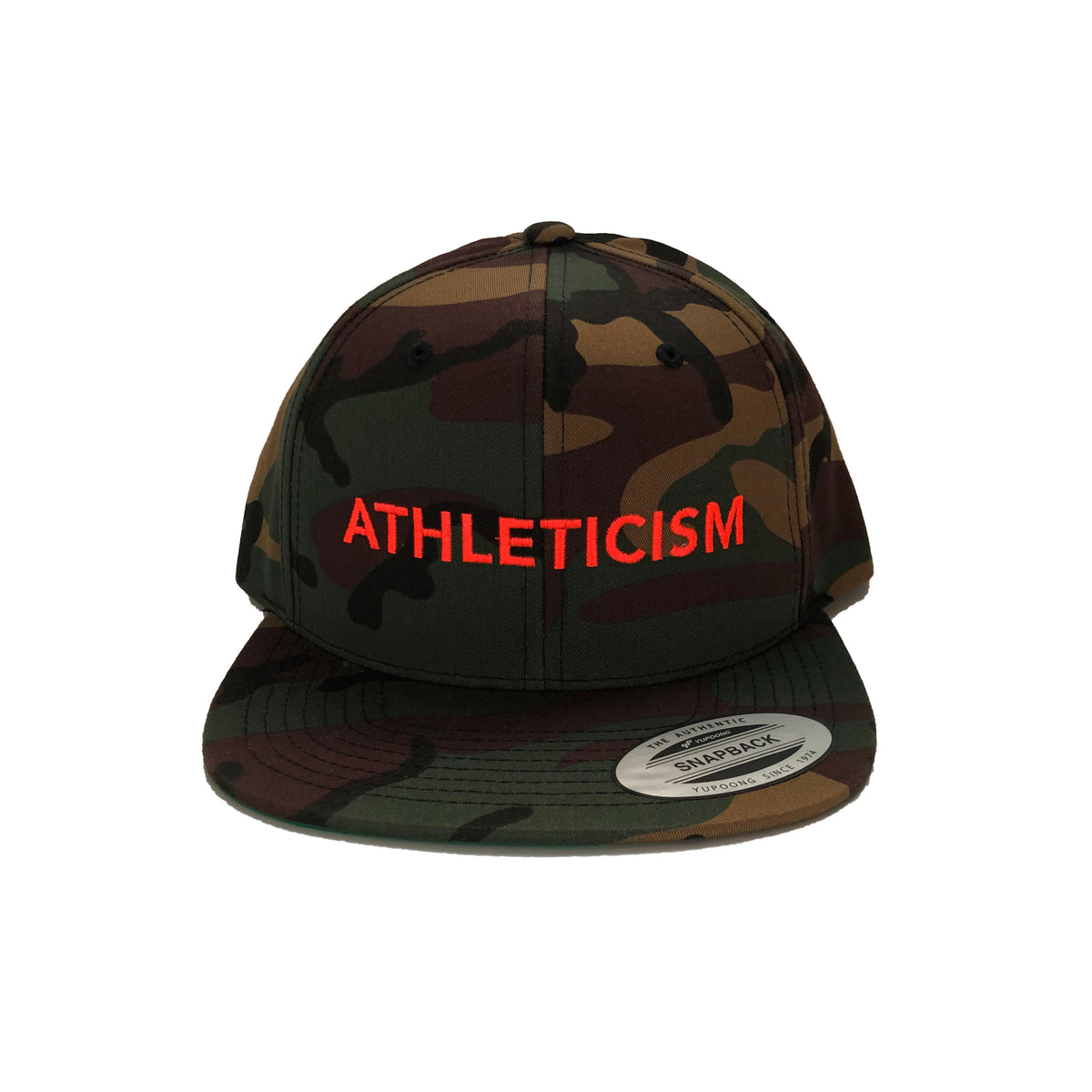 This is a vintage, soft mesh offers comfort, looks, and performance all in one. It is lightweight, breathable with a mid-structure profile. Basically, it is the most comfortable cap! The plastic snap closure is adjustable for most sizes. Logo up and show everyone that you are ATHLETICISM Made.